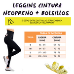 Leggins Neopreno con Lycra de Punto - Control de Abdomen y Efecto Sauna