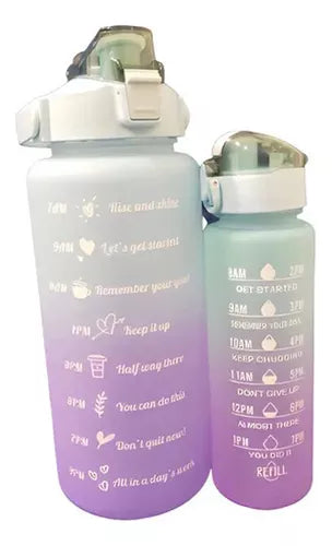 Duo Termos Botellas De Agua Motivacional