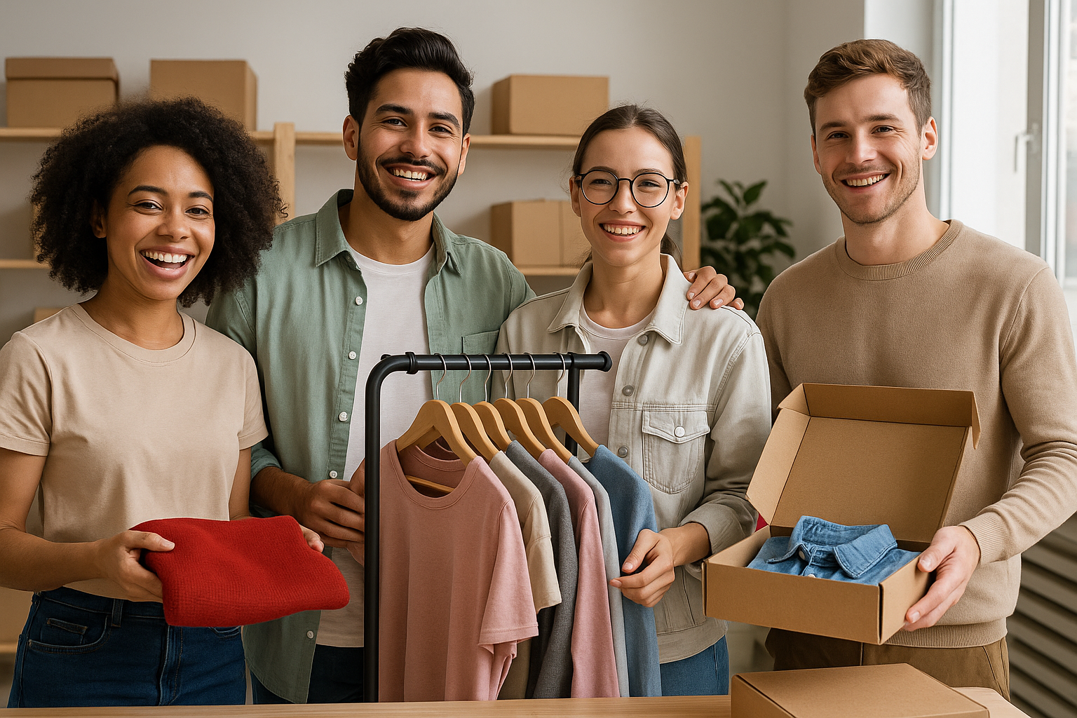 Revendedores de ropa de segunda mano en Colombia.